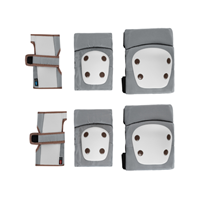 PROTECTORES RODILLAS Y CODOS GRIS