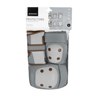 PROTECTORES RODILLAS Y CODOS GRIS